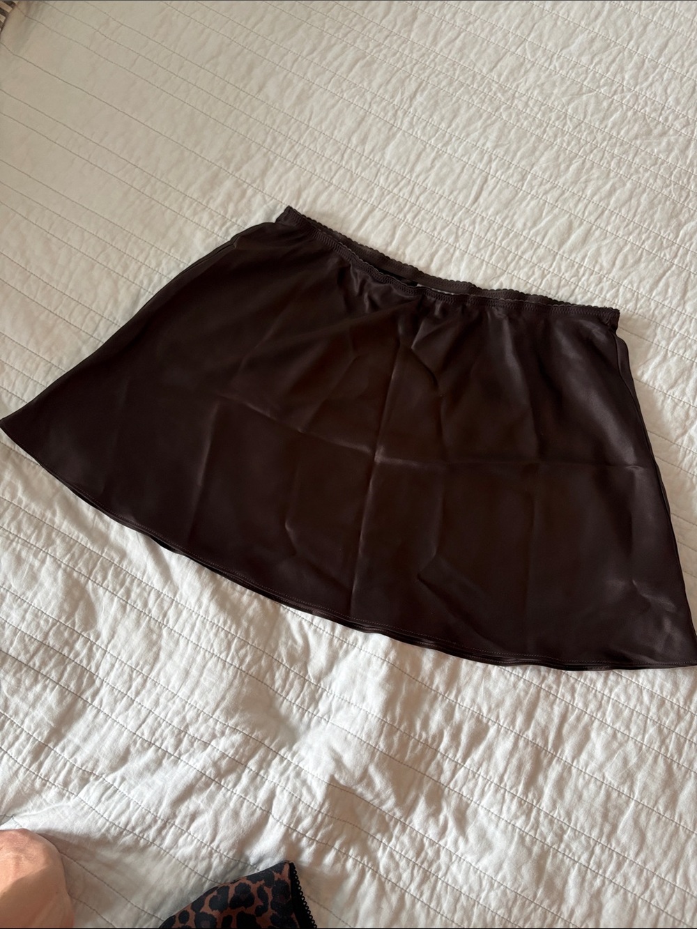 Reformation choc brown Circle Skirt